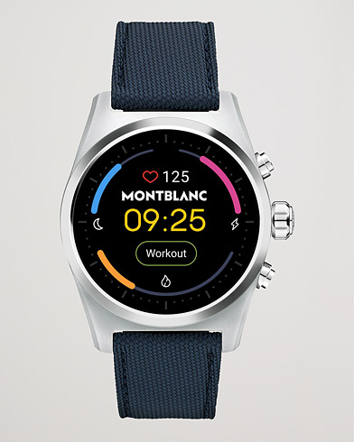 Men |  | Montblanc | Summit Lite Smartwatch Grey/Blue Fabric Strap