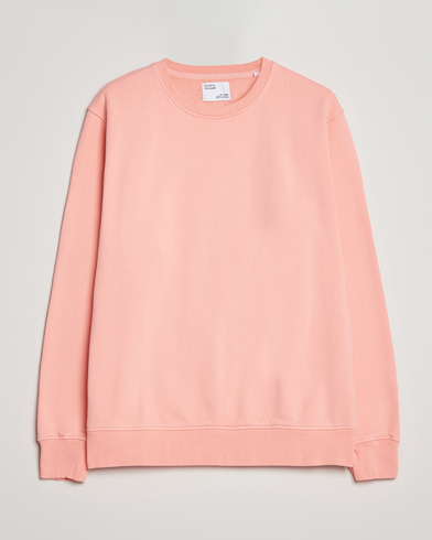 Men | Clothing | Colorful Standard | Classic Organic Crew Neck Sweat Bright Coral