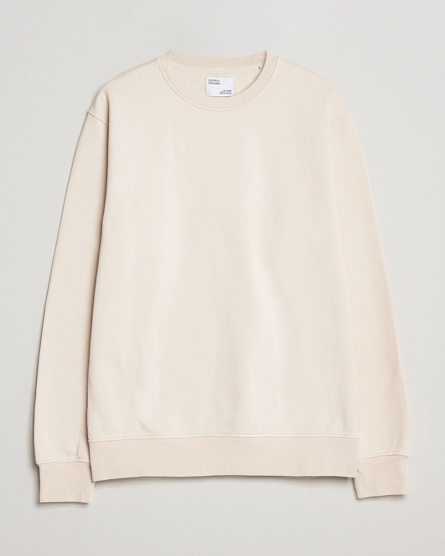 Colorful Standard Classic Organic Crew Neck Sweat Ivory White – Beige