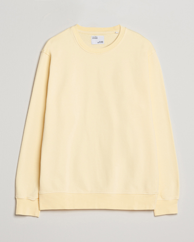 Men | The Summer Collection | Colorful Standard | Classic Organic Crew Neck Sweat Soft Yellow