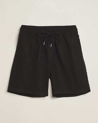 Drawstring Shorts |  Classic Organic Twill Drawstring Shorts Deep Black