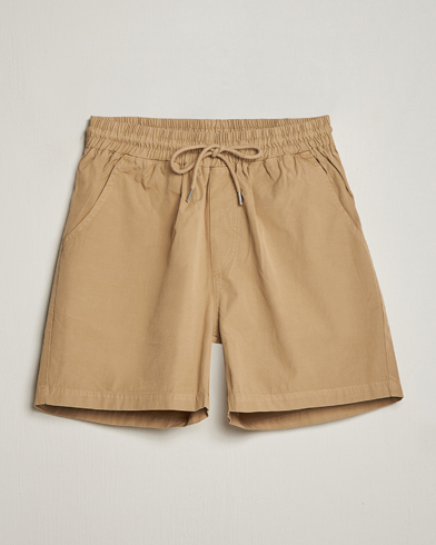 Drawstring Shorts |  Classic Organic Twill Drawstring Shorts Desert Khaki