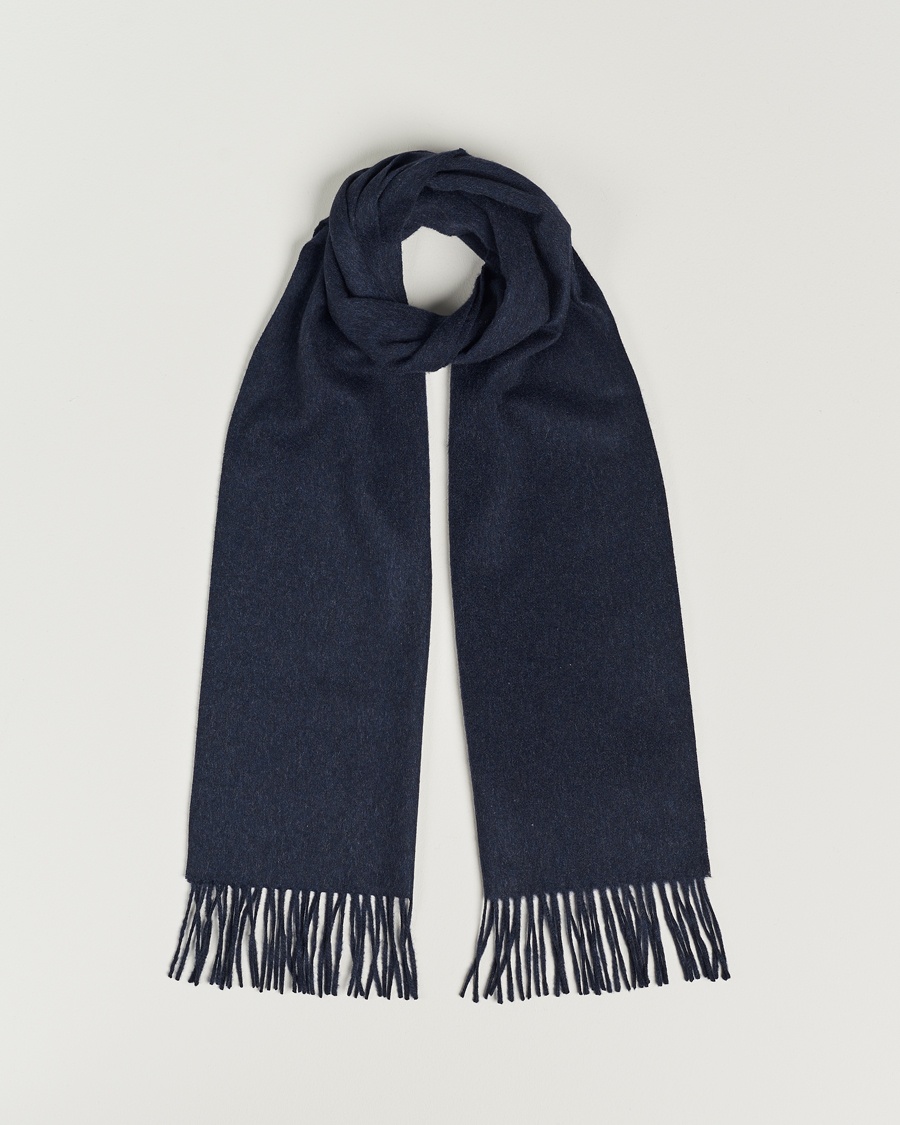 Piacenza Cashmere Cashmere Scarf Navy Melange – Blue