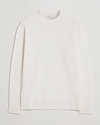 Altea Wool/Cashmere Cew Neck Sweater Latte