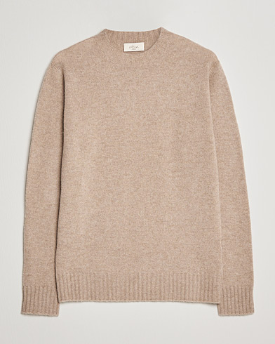 Men | Italian Department | Altea | Wool/Cashmere Cew Neck Sweater Beige