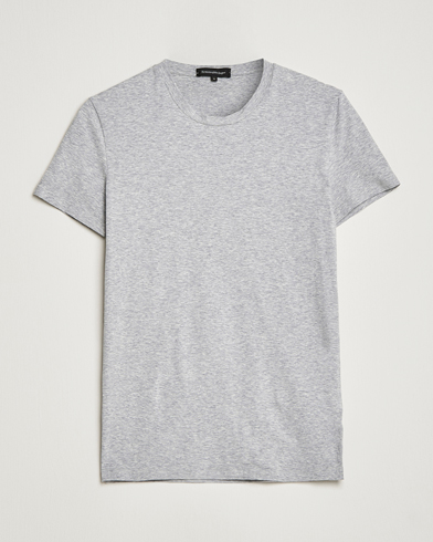 Men |  | Zegna | Cotton Stretch Crew Neck T-Shirt Grey Heather