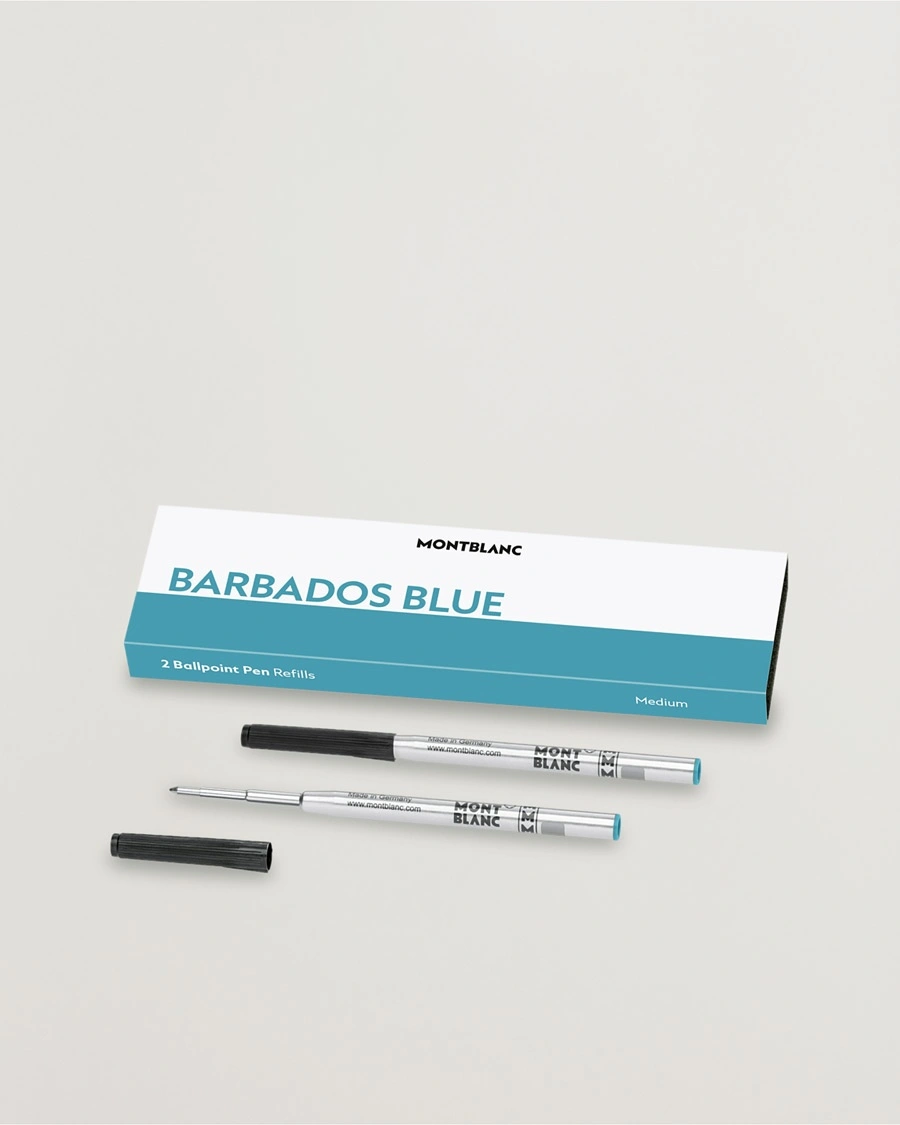 Montblanc 2 Ballpoint Pen Refills Barbados Blue – Blue