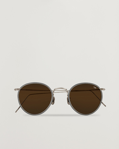 Men | Round Frame Sunglasses | EYEVAN 7285 | 717W Sunglasses Silver
