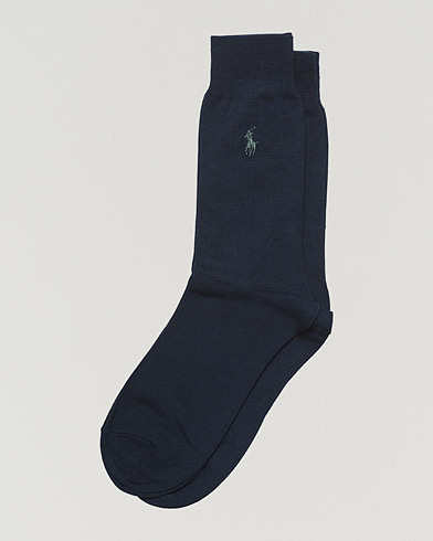 Men | Polo Ralph Lauren | Polo Ralph Lauren | 2-Pack Mercerized Cotton Socks Admiral Blue
