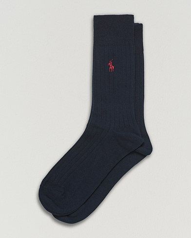 Men | Underwear & Socks | Polo Ralph Lauren | 2-Pack Egyptian Cotton Socks Navy