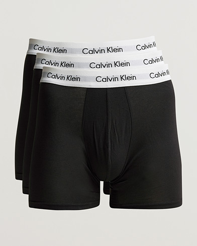 Men | Underwear & Socks | Calvin Klein | Cotton Stretch 3-Pack Boxer Breif Black