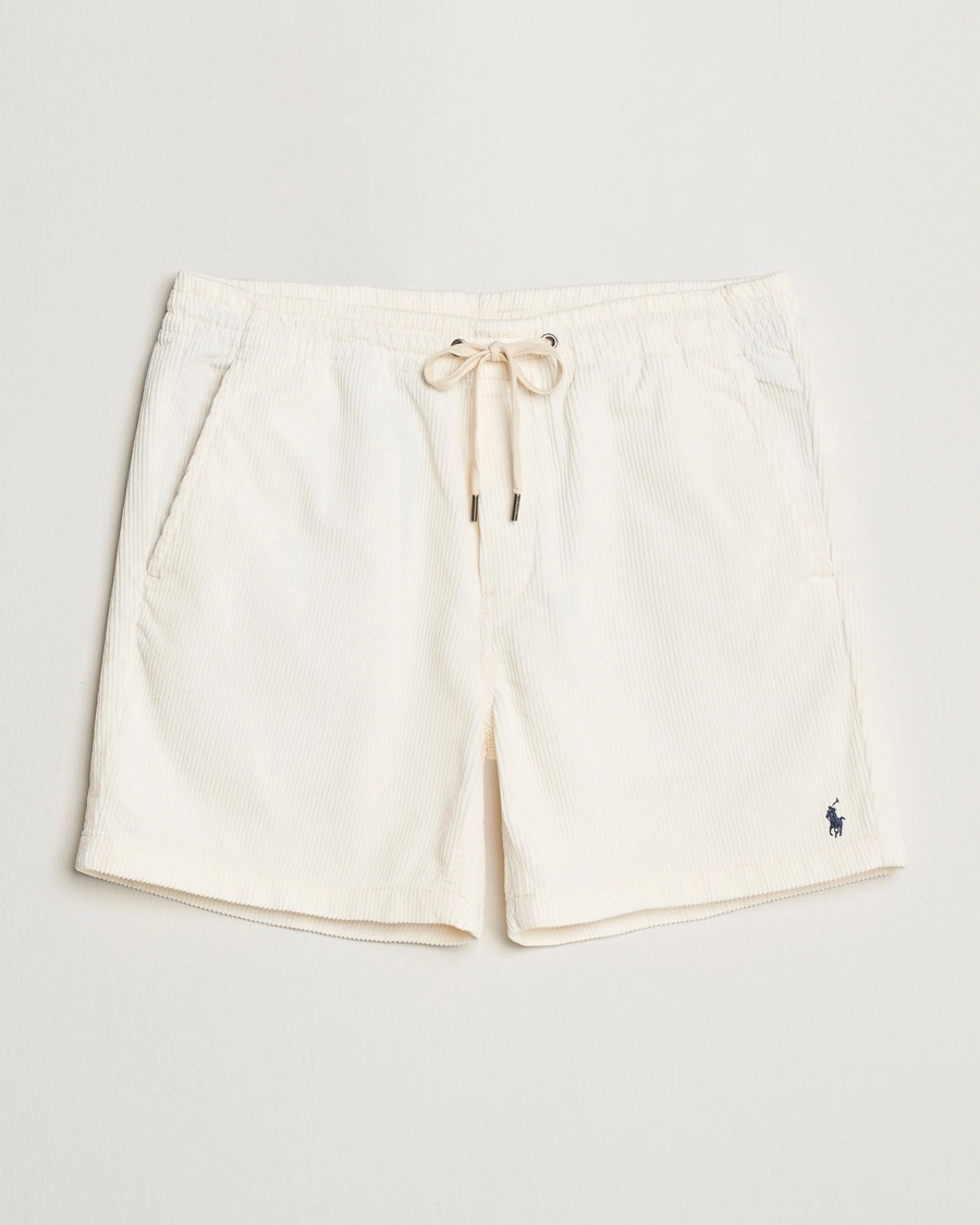 Polo Ralph Lauren Prepster Corduroy Drawstring Shorts Warm White – White