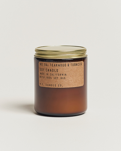 Men | Scented Candles | P.F. Candle Co. | Soy Candle No. 4 Teakwood & Tobacco 204g