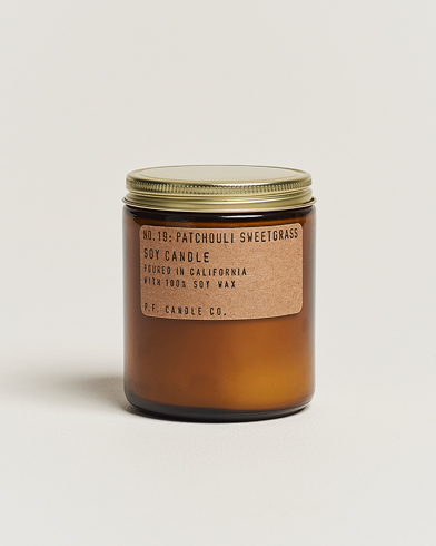 Men | Scented Candles | P.F. Candle Co. | Soy Candle No. 19 Patchouli Sweetgrass 204g
