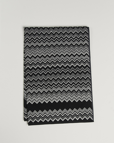 Men | Fabrics | Missoni Home | Keith Bath Sheet 100x150 cm Black/White