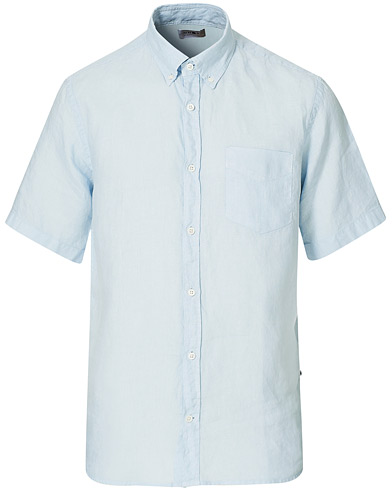  |  Tyrion Linen Short Sleeve Shirt Light Blue