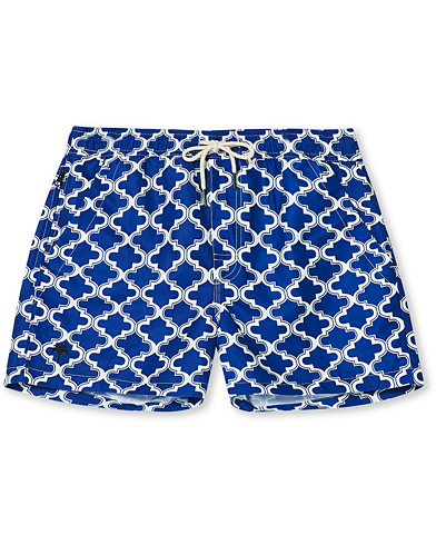 Swimwear |  Printed Swim Shorts Blue Morocco