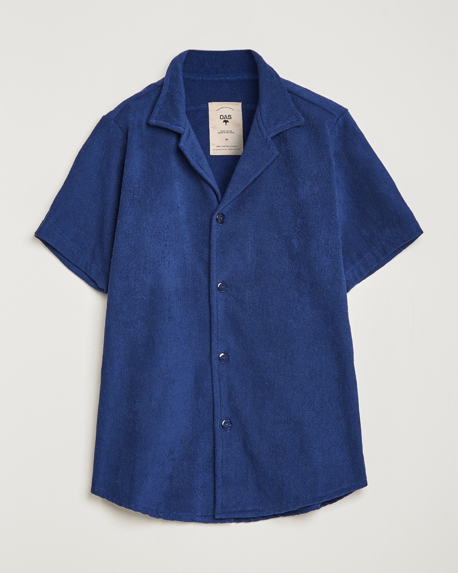 OAS Terry Cuba Short Sleeve Shirt Navy – Blue