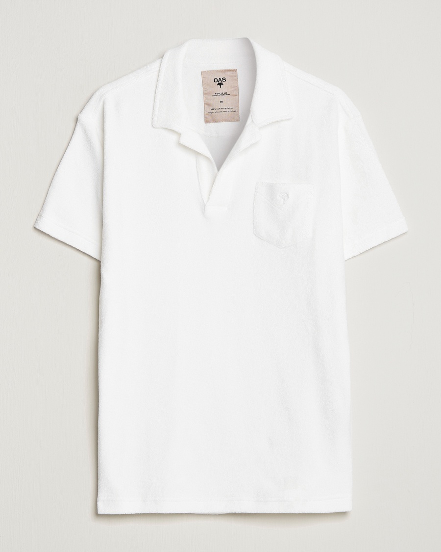 OAS Short Sleeve Terry Polo White – White