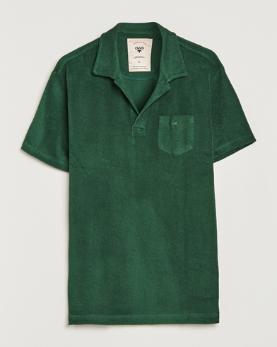 Men | OAS | OAS | Short Sleeve Terry Polo Dark Green