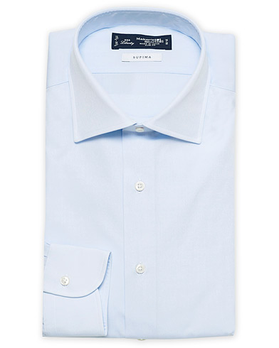 Men | Formal | Kamakura Shirts | Slim Fit Broadcloth Cut Away Shirt Light Blue