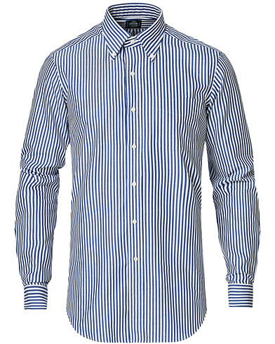 Handmade in Japan |  Slim Fit Broadcloth Button Down Shirt Blue