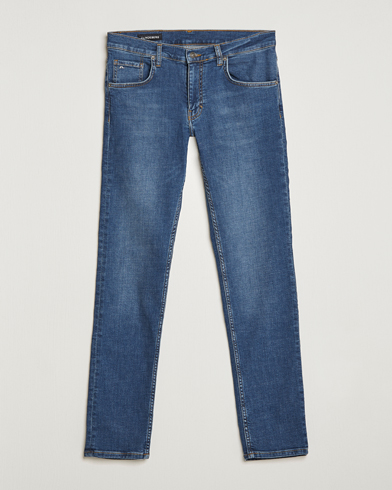 Men | Blue jeans | J.Lindeberg | Jay Active Super Stretch Jeans Mid Blue