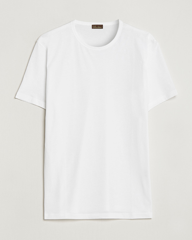 Men |  | Stenströms | Solid Cotton T-Shirt White