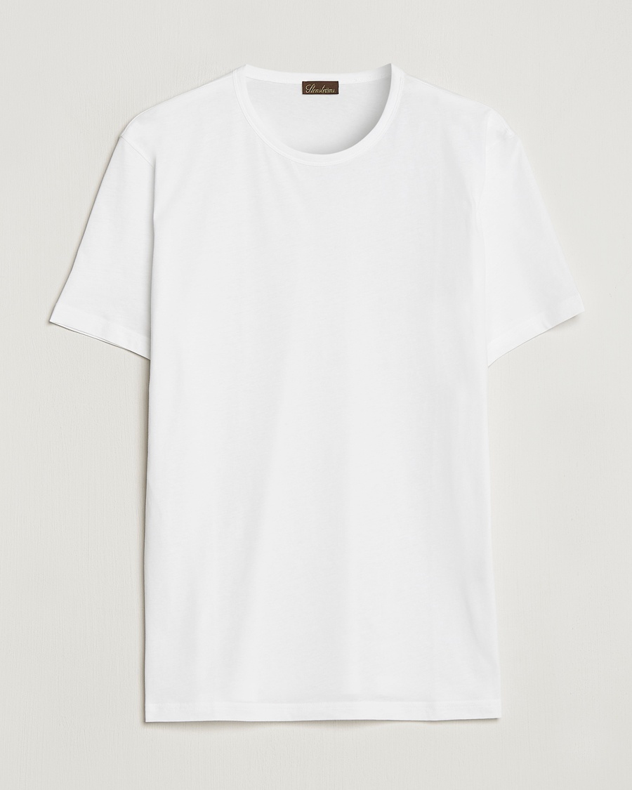 Stenströms Solid Cotton T-Shirt White – White