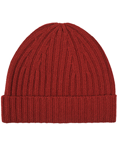  |  Ribbed Cashmere Hat Red