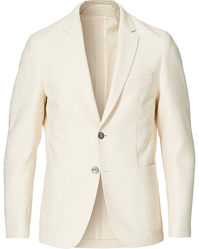  |  Nolvay Patch Pocket Jersey Blazer Open White