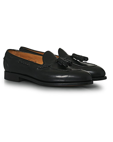 Men | Shoes | Edward Green | Belgravia Tassel Loafer Black Calf