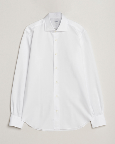 Men | Mazzarelli | Mazzarelli | Soft Cotton Cut Away Shirt White