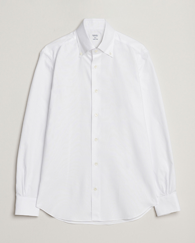 Men | Oxford Shirts | Mazzarelli | Soft Oxford Button Down Shirt White