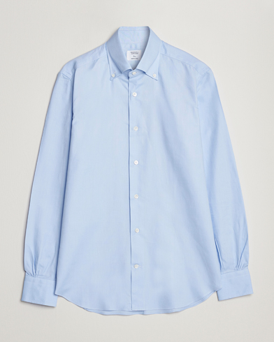 Men | Mazzarelli | Mazzarelli | Soft Oxford Button Down Shirt Light Blue