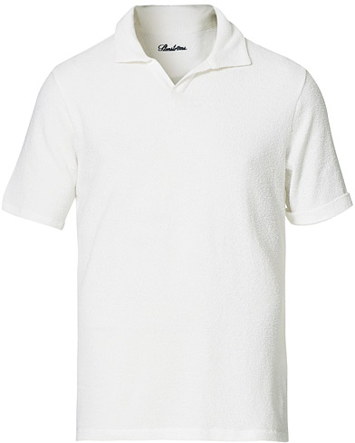  |  Bouclé Polo Shirt White