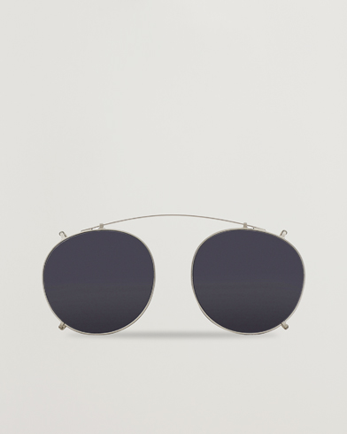 Men | Round Frame Sunglasses | TBD Eyewear | Clip-ons Silver/Gradient Grey
