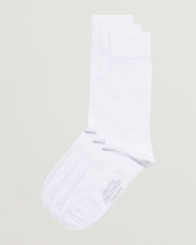 Men | Everyday Socks | Amanda Christensen | 3-Pack True Cotton Socks White