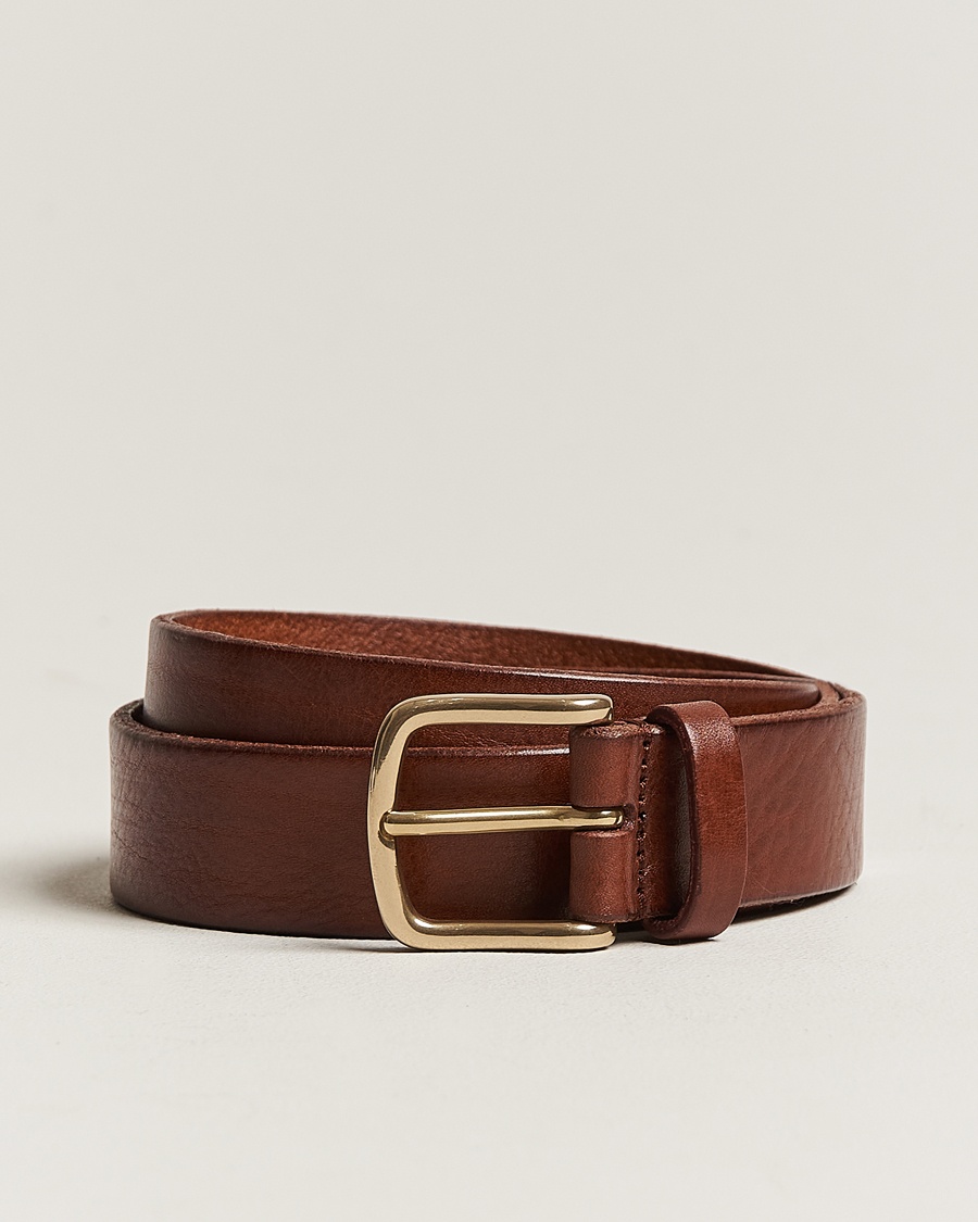 Anderson's Leather Belt 3 cm Cognac – Brown
