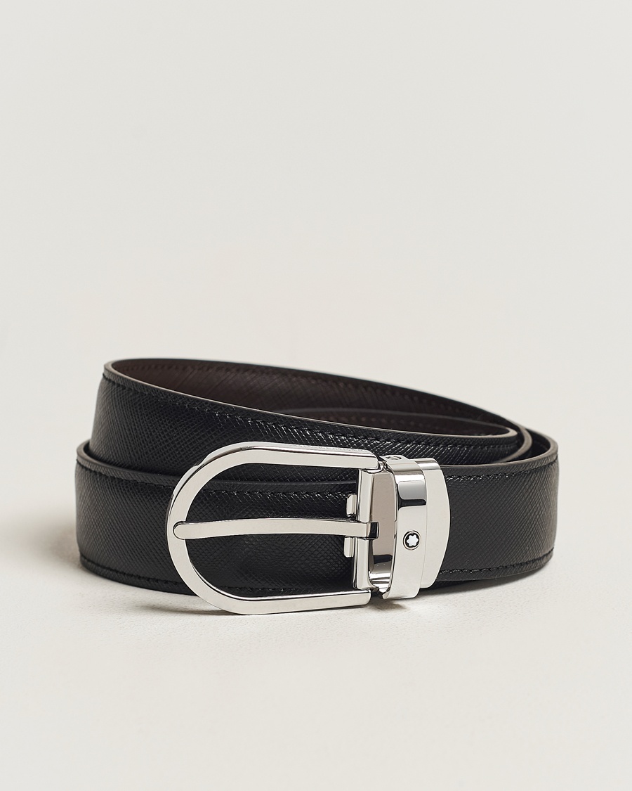 Auralee Leather Square Buckle Belt Black at CareOfCarl.com