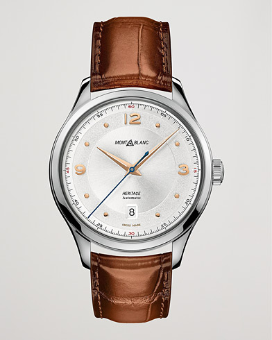 Men | Leather strap | Montblanc | Heritage Automatic Date White