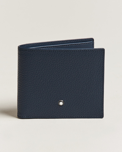 Men | Bi-fold & Zip Wallets | Montblanc | Meisterstück Soft Grain Wallet 6cc Blue