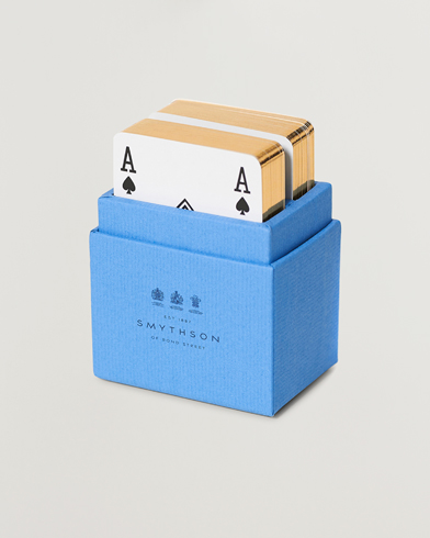 Men | Home | Smythson | Playing Cards Nile Blue