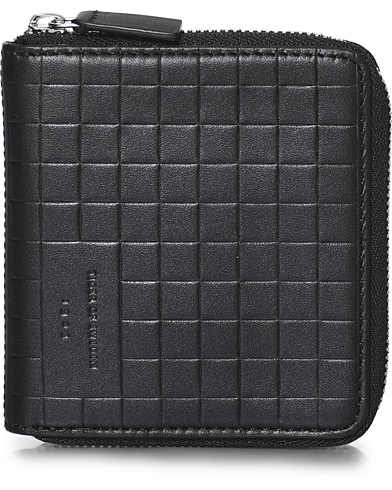  |  Whale Leather Zip Wallet Black
