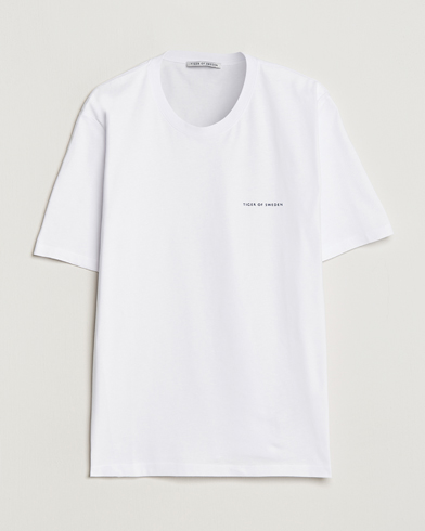 Men | T-Shirts | Tiger of Sweden | Pro Cotton Logo Tee Bright White