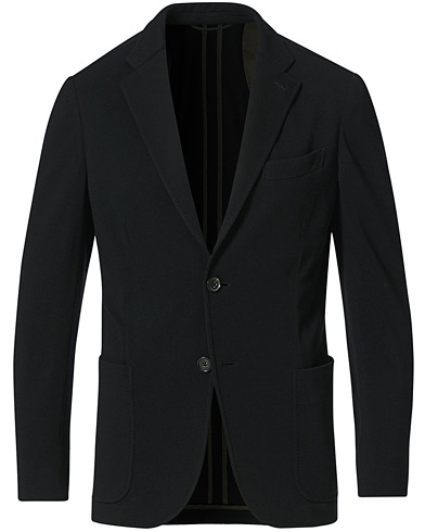 Wool Blazers |  15 Mil Wool Jersey Blazer Black