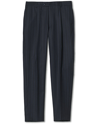 Morris Heritage Philip Pinstripe Suit Trousers Navy