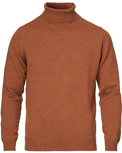 Care of Carl Exclusives |  Heavy Knitted Merino Rollneck Soft Orange