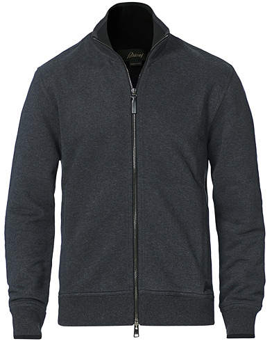  |  Cotton Zip Sweater Charcoal