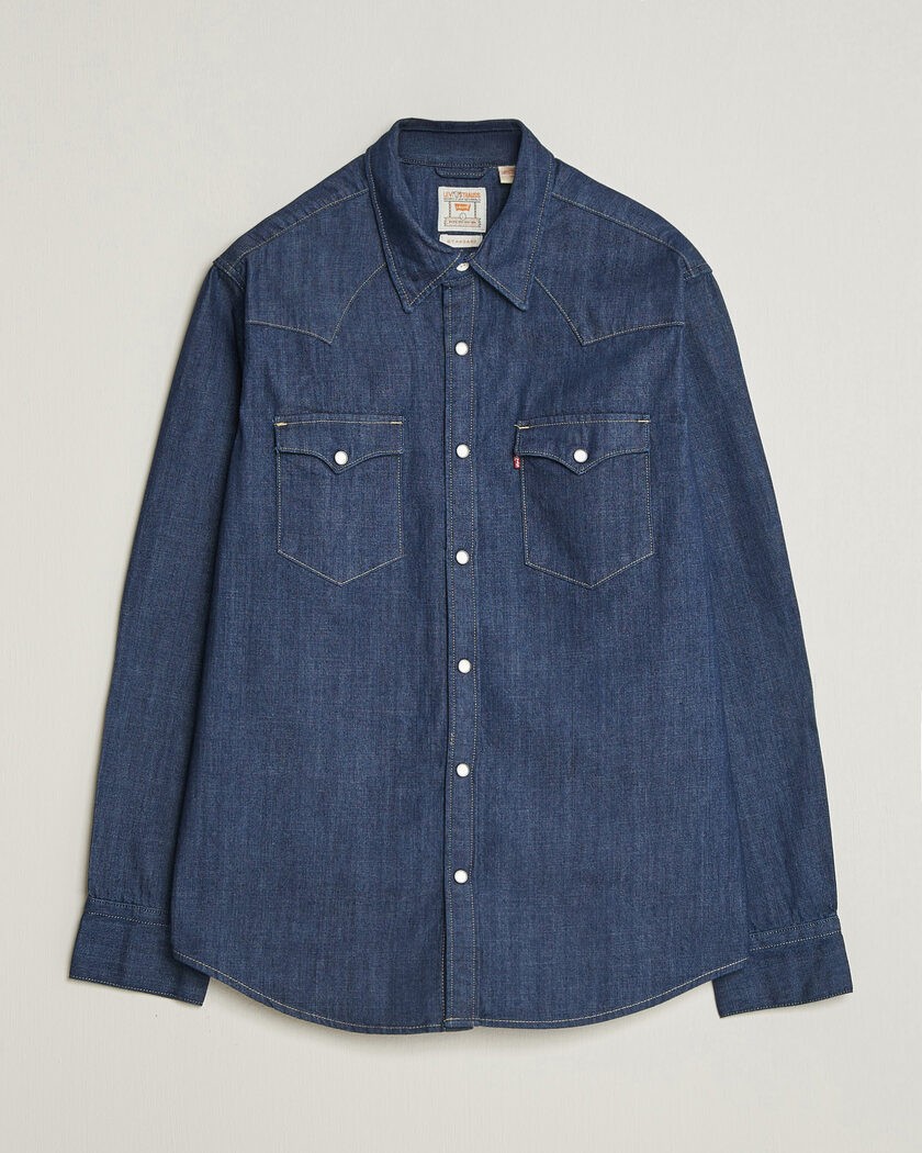 Levi's Barstow Western Standard Shirt Rinse Marbled – Blue